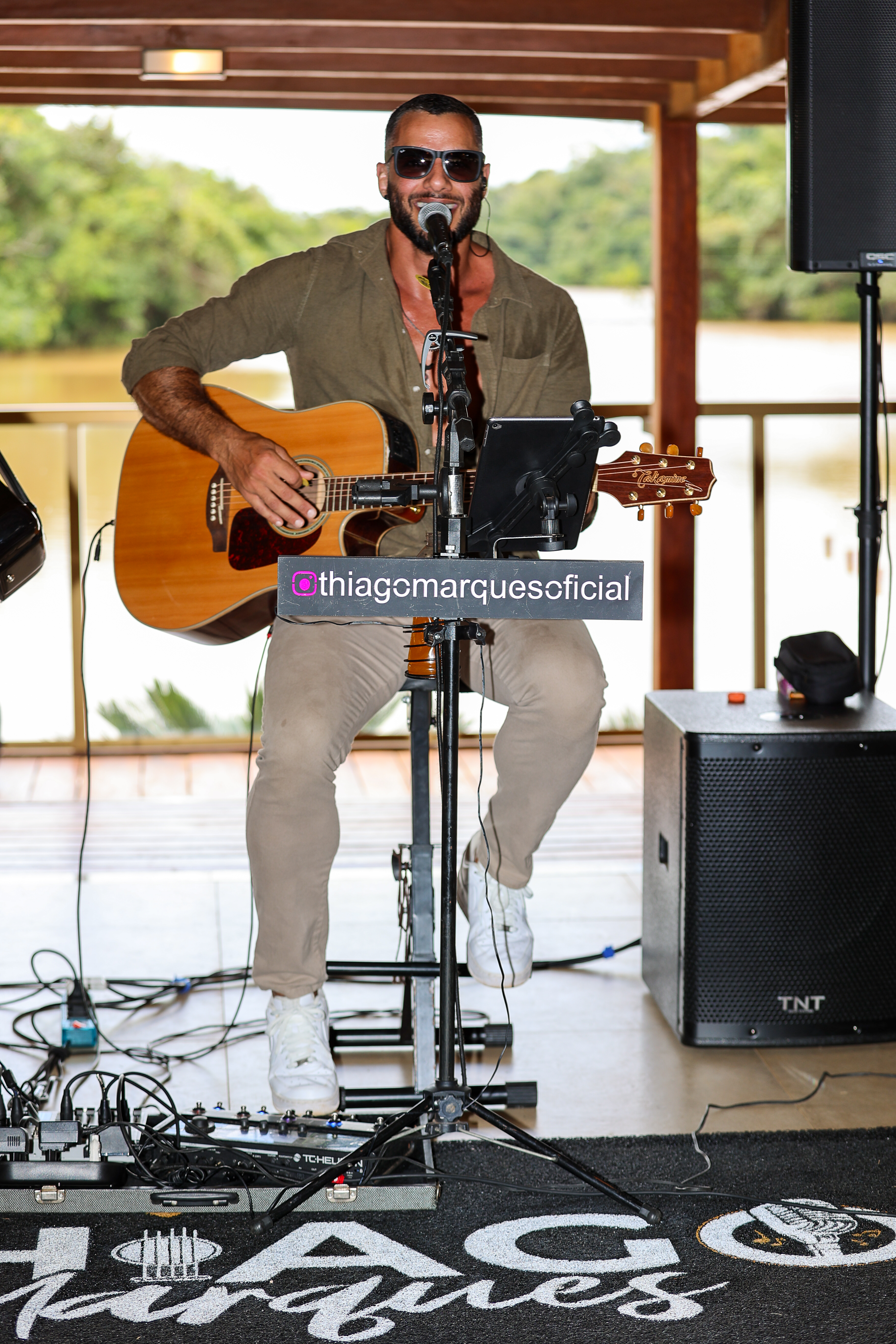 Thiago Marques no palco